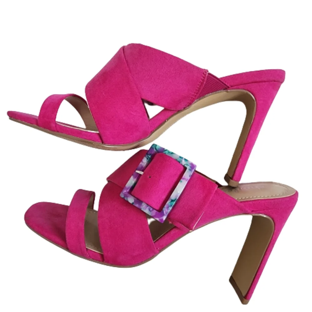 Charles by Charles David Gleam Slide‎ Sandal Size 7.5 Magenta